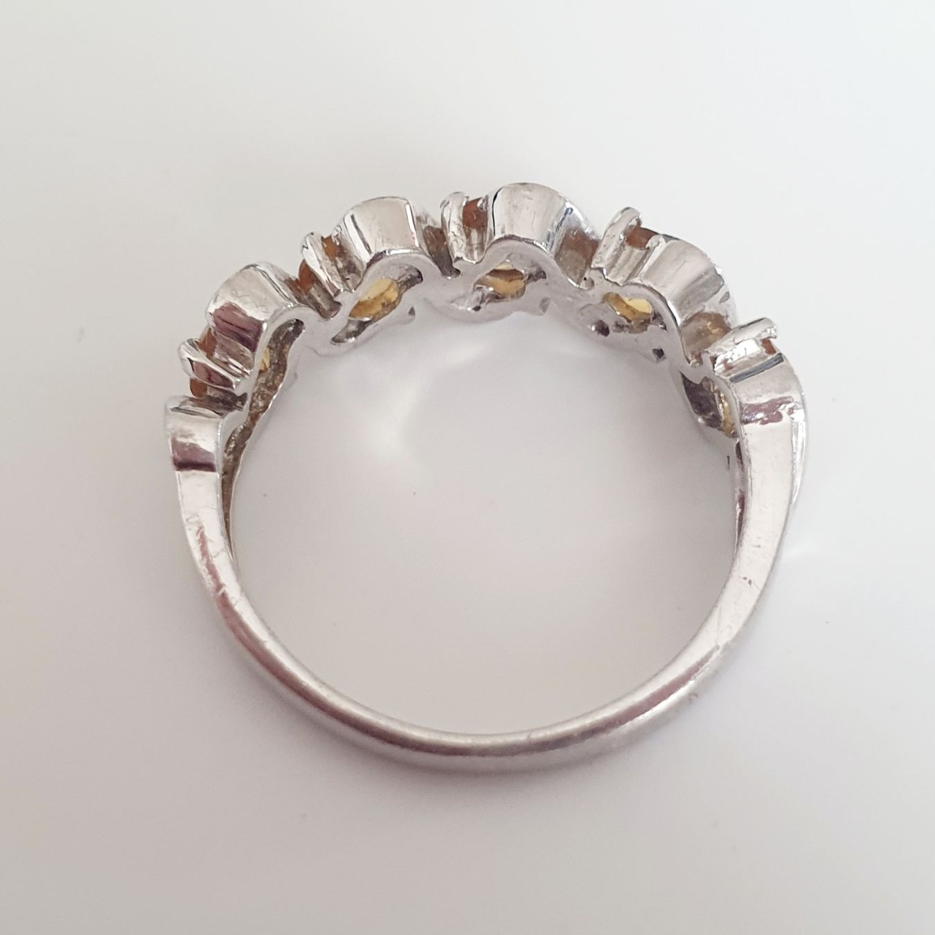 Anelli: Silberring 925 mit Citrin Steinen  Ring Grösse 17,1 mm – Usato da Kreuzlingen venduto da Wunderkiste123 2