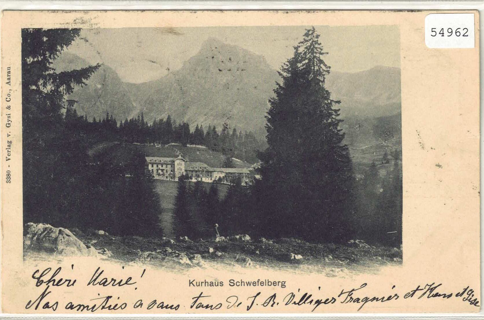 Cartoline postali: Kurhaus Schwefelberg – Usato da Ettingen venduto da Kartenplanet