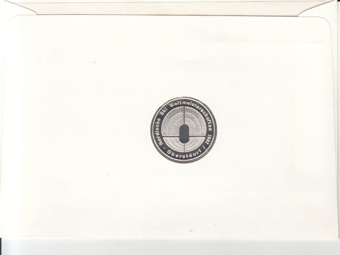 Alle Münzen: Numisbrief Ski-WM Oberstdorf 1987 – Gebraucht aus Bürglen TG von  1