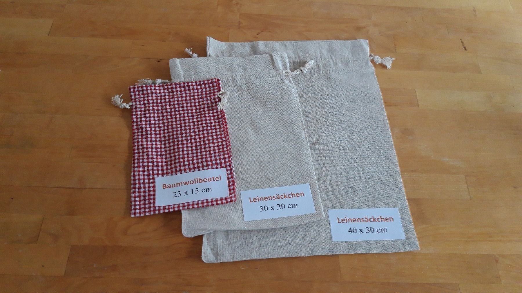 Tessuti: Baumwollbeutel 23x15 cm  Stoff Beutel – Nuovo e nell'imballaggio originale da Lömmenschwil venduto da ritalin01 3