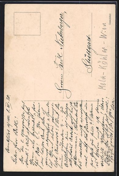 Cartes postales: Mela Köhler: Mädchen trägt einen Korb – D'occasion à Berlin par bartko-reher 1