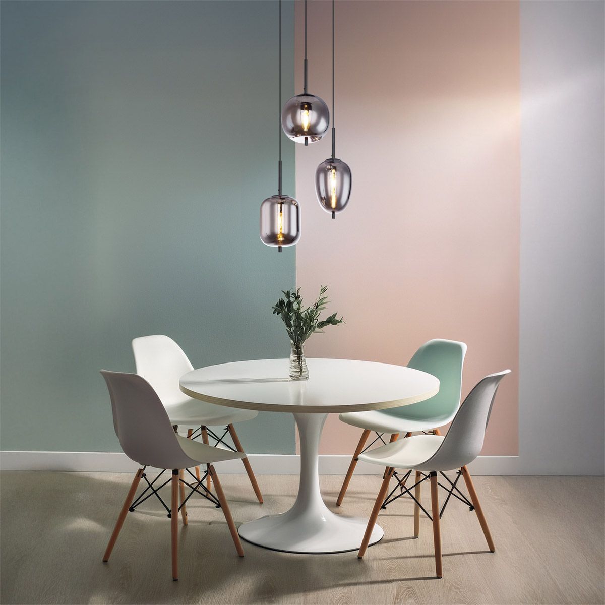 Kronleuchter & Deckenlampen: Pendelleuchte, Glas, Rauchfarbe, 46 cm Ø – Neu (gemäss Beschreibung) aus Kreuzlingen von Smart-Light 1