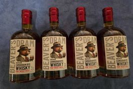 4 FL.PREMIUM DRAM BRAVER S CANADIAN RYE WHISKY  70cl