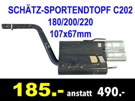 🔴  Auspuff SCHÄTZ-SPORTENDTOPF C202 /226B