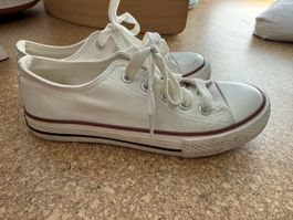 Weisse Stoffsneakers wie Converse Gr. 36 Turnschuhe Schuh