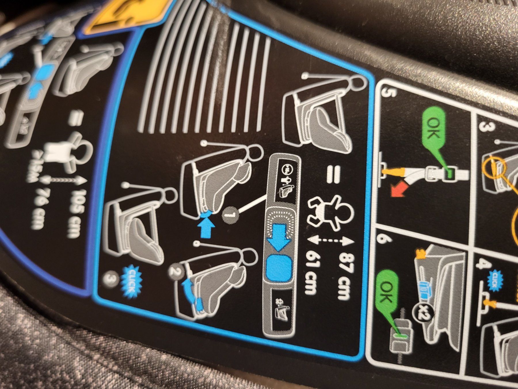 Maxi-Cosi Seggiolini per auto: Maxi Cosi Autositz mit ISOFIX 61cm-105cm – Usato da Brunnen venduto da Burger_king 9