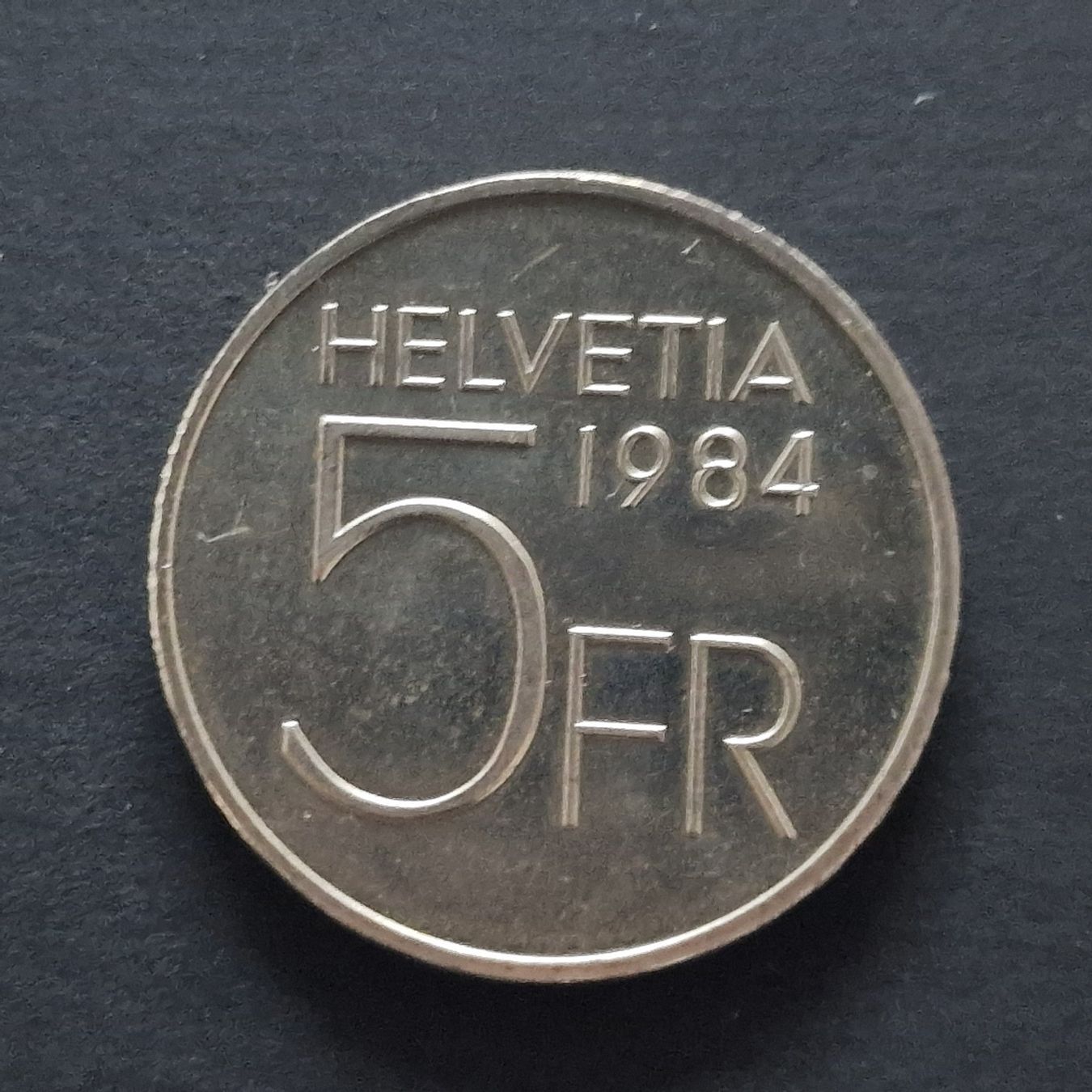 Tutti le monete: CHF 5.- commémorative 1984 – Usato da Bouveret venduto da psv01 3