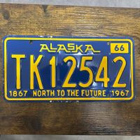 🇺🇸 1966 Vintage U.S. Autoschild - Alaska TK 12542