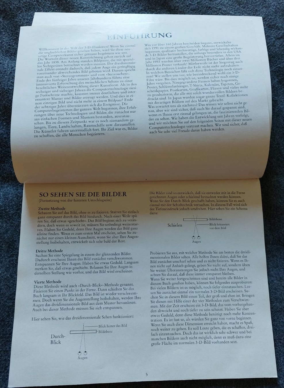 Libri: 3D - Die dritte Dimension, Buch mit 83 magischen Bildern – Usato da Urtenen-Schönbühl venduto da Kahru 2