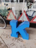 Werbebuchstabe K, Blechbuchstabe K, Buchstabe K, Buchstabe K