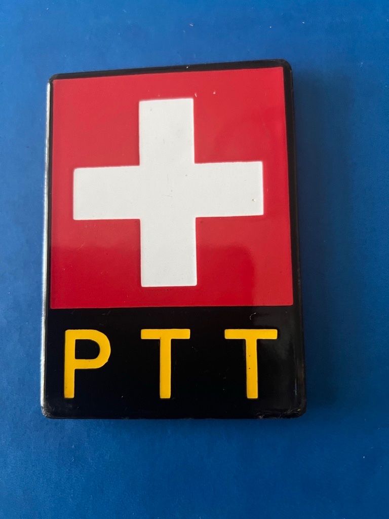 Insegne: PTT BRIEFKASTEN EMAILLSCHILD ORIGINAL – Usato da Steinach venduto da Momoco