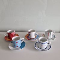 5 Espressotassen mit Untertassen, Pfister 2008