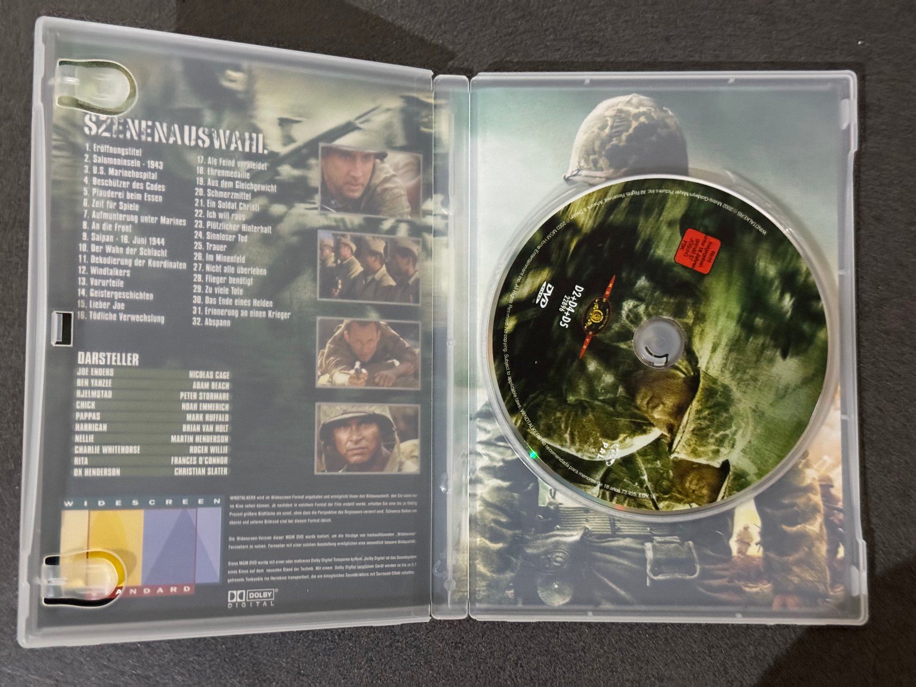 Tutti i DVDs: Windtalkers DVD DE/EN/SP mit Nicolas Cage – Usato da Fribourg venduto da tschjoly 4