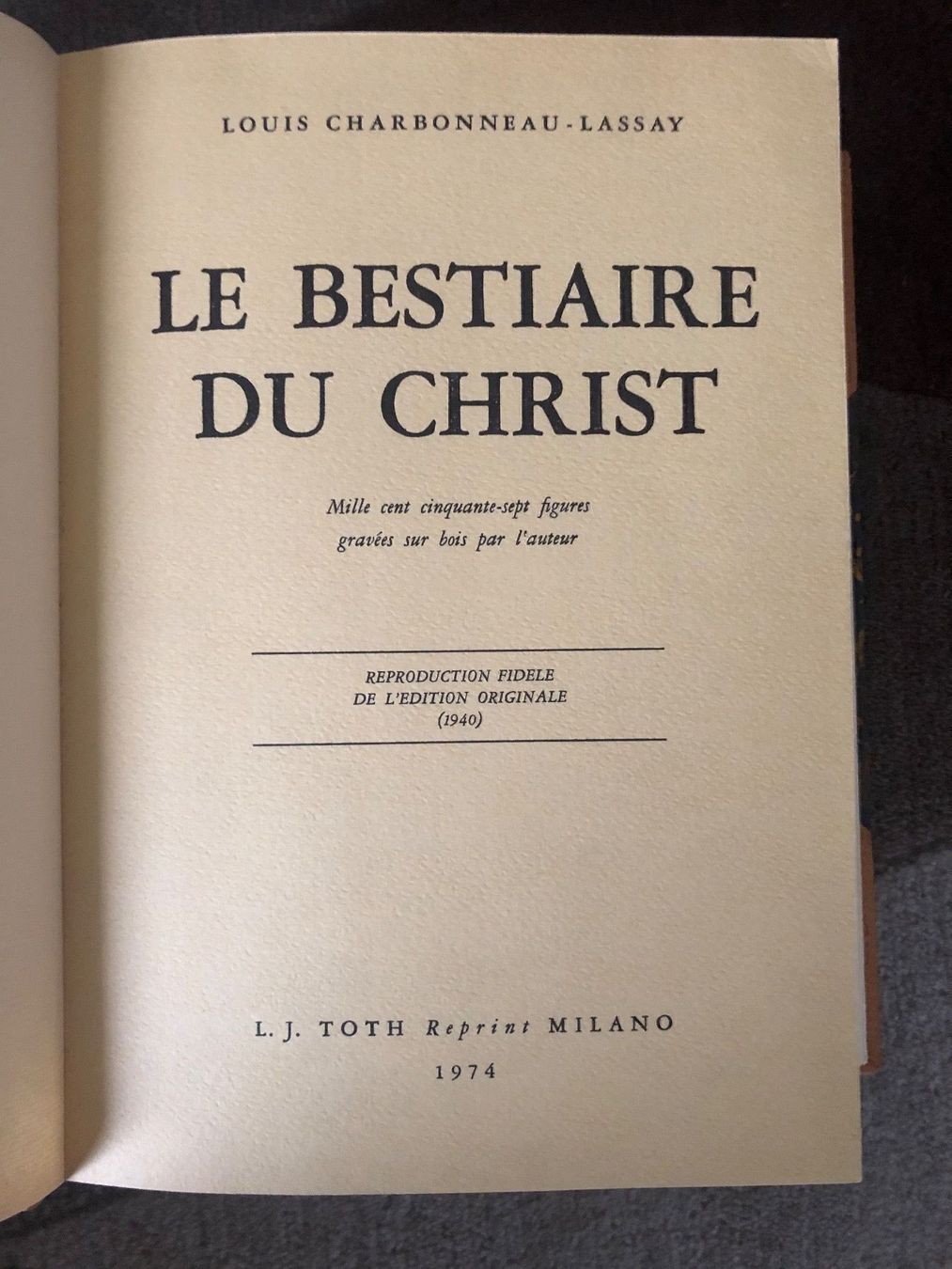 Bücher: Le bestiaire du Christ – Gebraucht aus Petit-Lancy von Hastala42