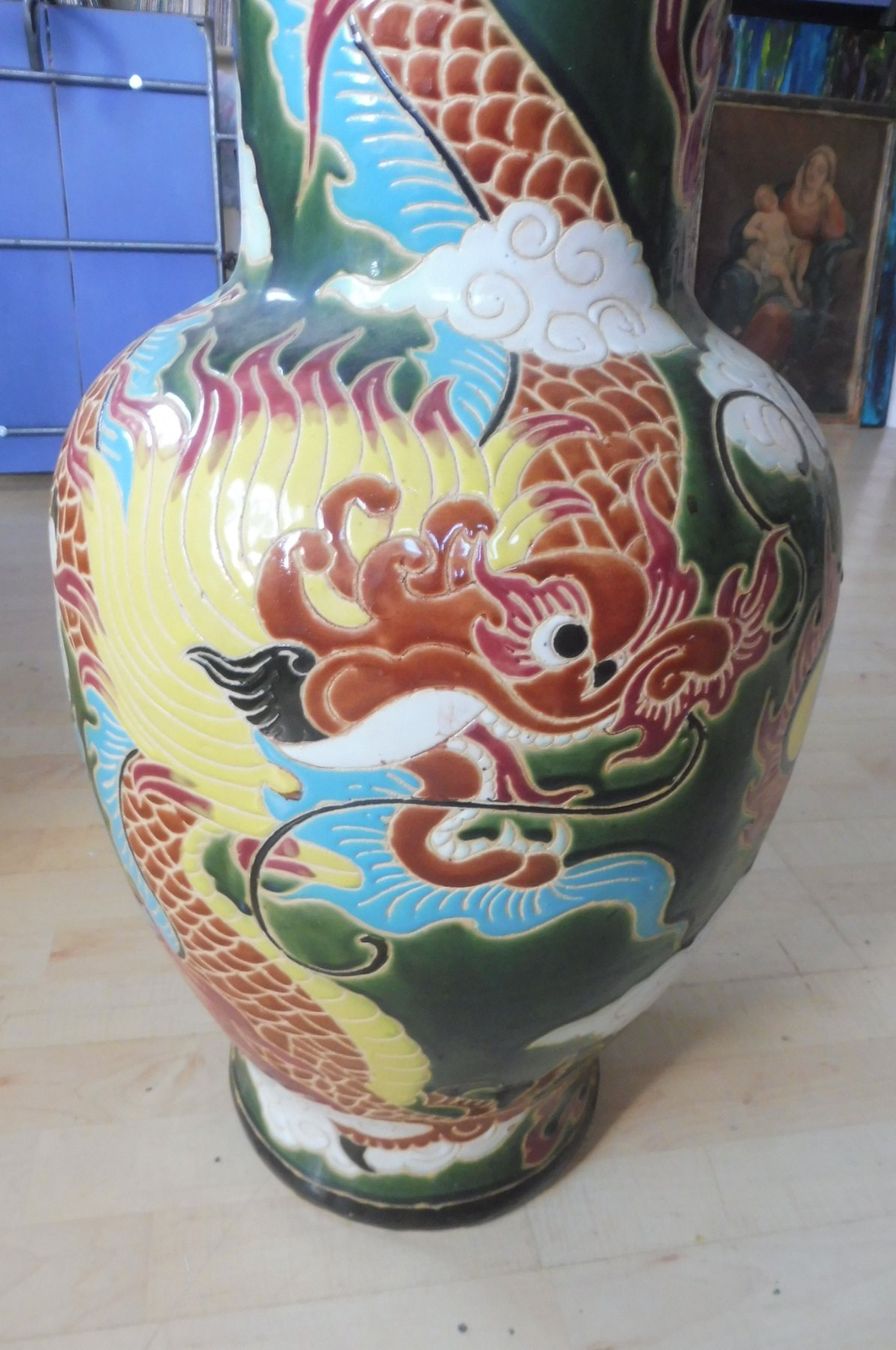 Vasi & Recipienti: Wunderschöne China Bodenvase Drachen usw. 80cm ! – Usato da Maschwanden venduto da struppiundtim