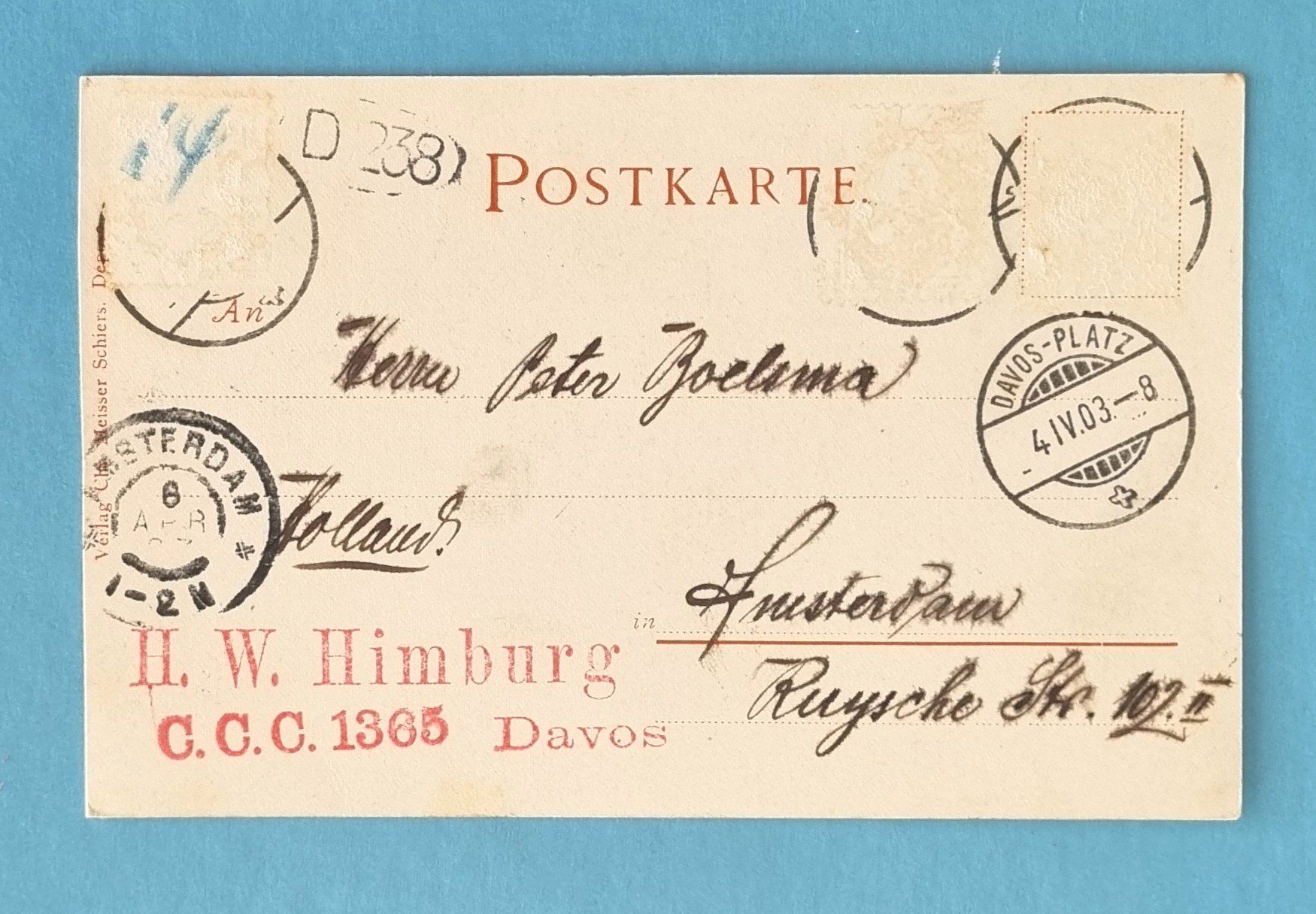 Cartes postales: Lenzerheide - Post - Engadiner Post - Albula Route - 1903 – D'occasion à Rothrist par RROENK 1