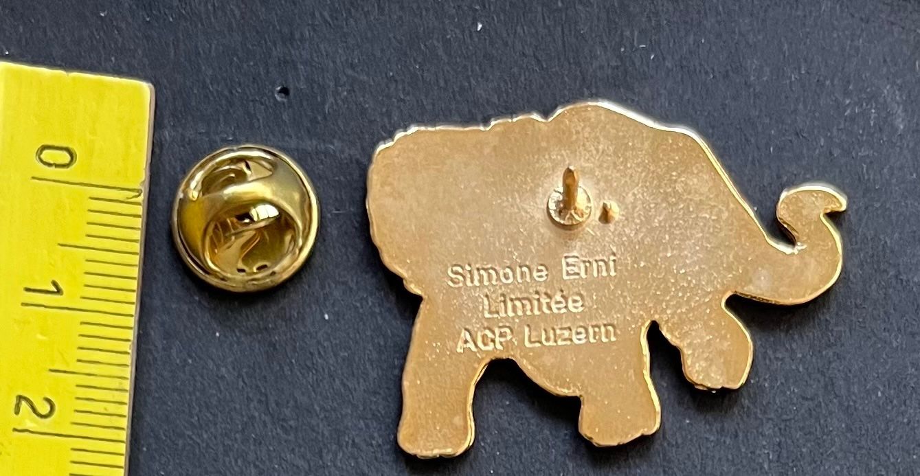 Swiss Placchette & Badge: Dinosaurier/ Simone Erni, Limitée ACP. Luzern/ pin – Usato da Ostermundigen venduto da DaxKarten-75 1