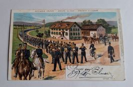 Militär Postkarten Litho der Infanterie Frontiera von 1903