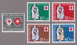 1957_B81-85_PRO PATRIA_Rotes Kreuz / Barmherzigkeit_Serie **