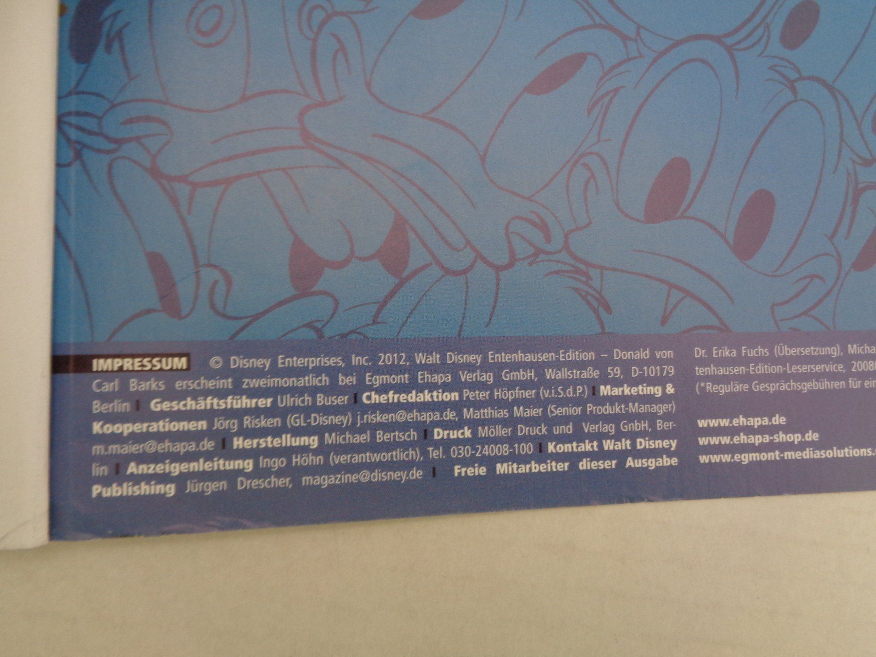 Fumetti: 4 Hefte Donald Duck von Carl Barks -2012 – Usato da Chur venduto da omonia 7