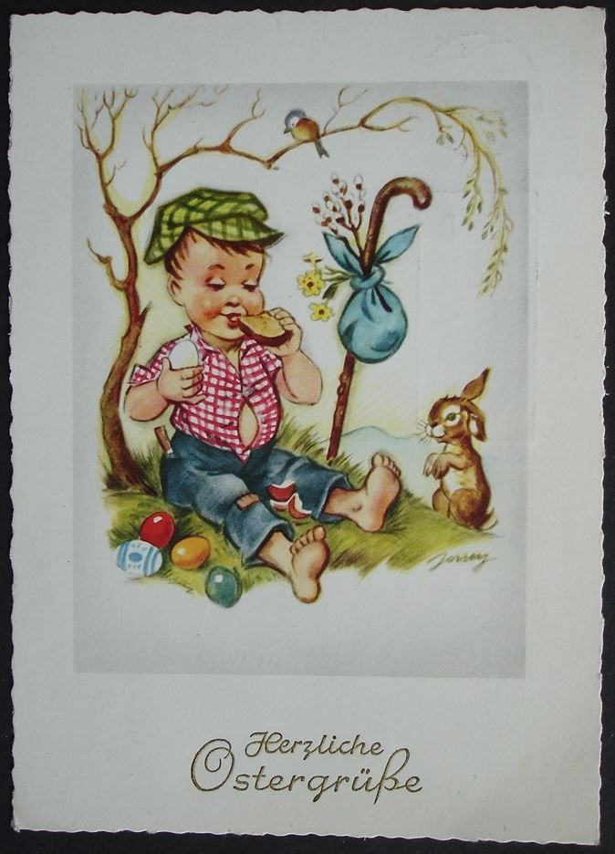 Ansichtskarten: AK OSTERN Herzliche Ostergrüsse – Gebraucht aus Jona von philajona