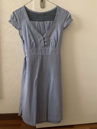 G-Star Raw Light Blue Cotton Summer Dress - Size S