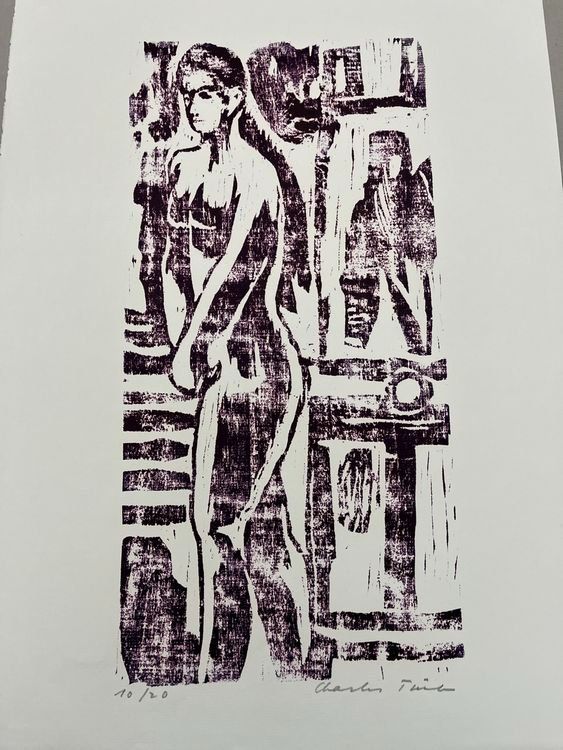 Xilografie: CHARLES TRÜEB HOLZSCHNITT SIGNIERT NUMMERIERT – Usato da Gersau venduto da kunst-online
