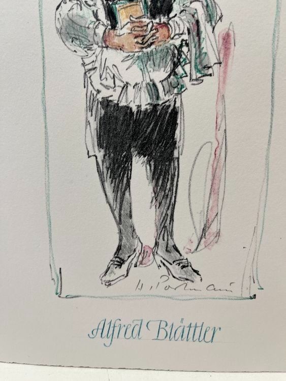Grafiken & Lithographien: HANNES PORTMANN LITHOGRAPHIE SIGNIERT – Gebraucht aus Gersau von grafik-kunst 1
