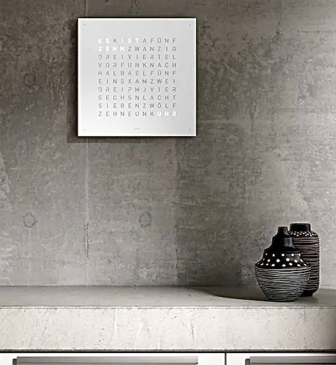 Qlocktwo Orologi: Ausstellungsstück Qlocktwo Earth 45 White Pepper – Nuovo (secondo la descrizione) da Winterthur venduto da BB___84 2