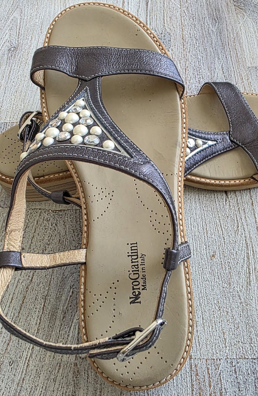 Scarpe da donna: sandales cuir bleu/gris taille 38 – Usato da Yverdon-les-Bains venduto da van_dq65 8