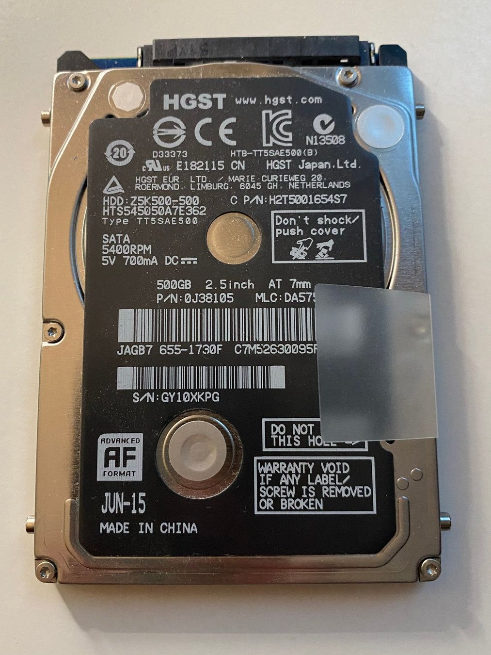 Apple Dischi rigidi: Original Apple "High Sierra" HDD 500GB – Usato da Canobbio venduto da Riccio71 1