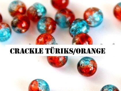 Perles (synthétiques): Glasperle 4mm türkis/orange – Neuf (Voir description) à Schlatt TG par kreativ-atelier