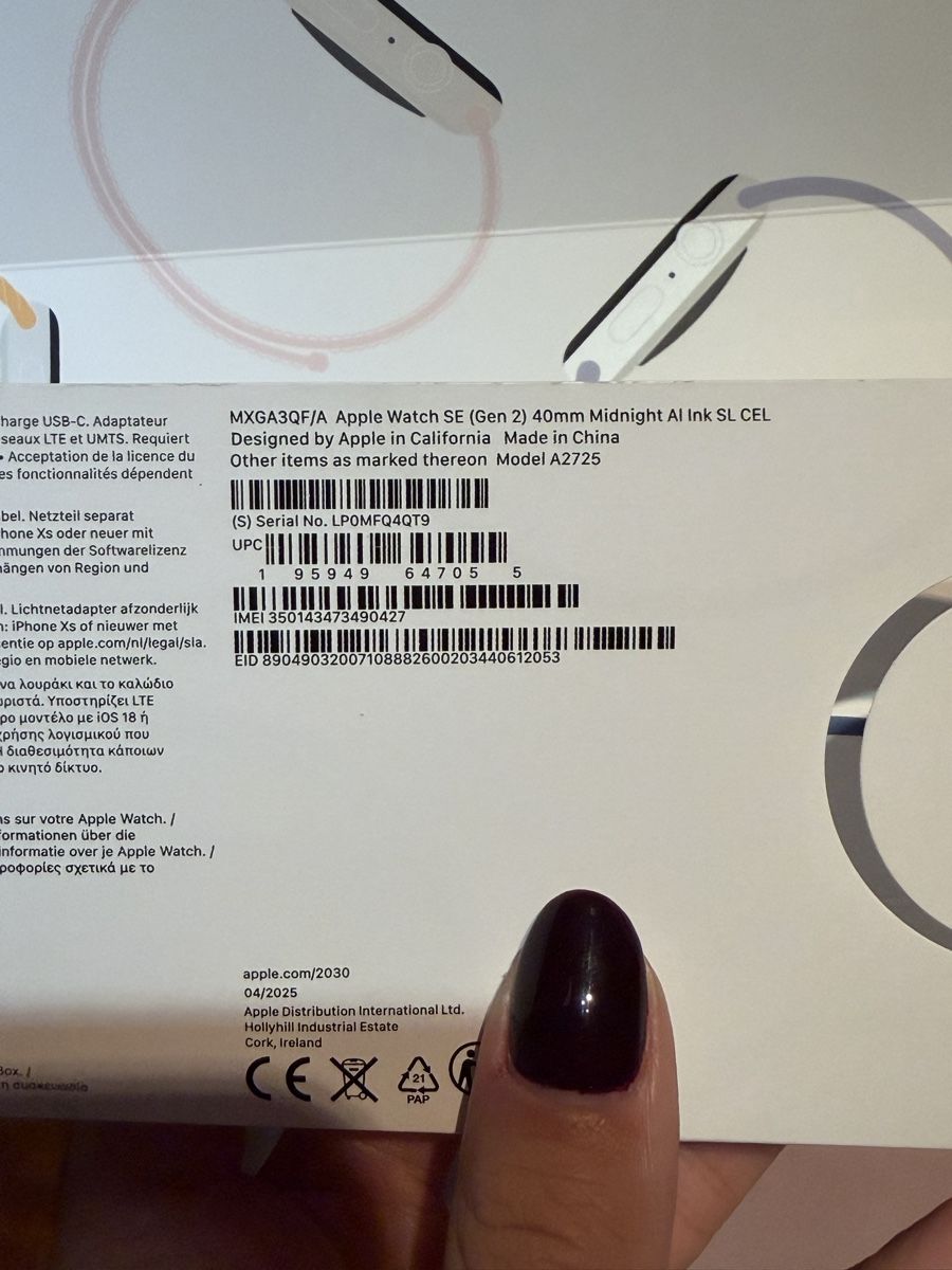Apple Smartwatch: Apple Watch SE 2 40mm GPS Cellular – Usato da Cadenazzo venduto da ema_6sxl 4