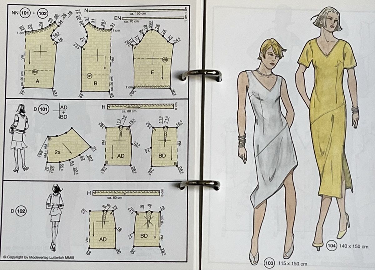 Libri: Patrons de couture Lutterloh, système or - 280 patrons – Usato da La Tour-de-Peilz venduto da Pansy02 7