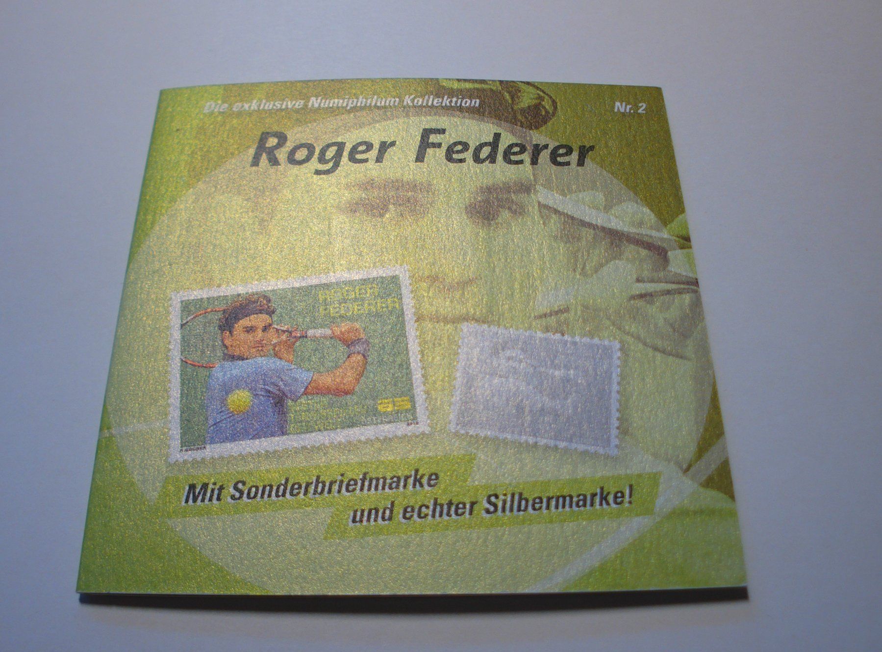 Tous les timbres: Österreich, Folder Roger Federer 2010,mit echter Silbermarke – D'occasion à Niederwil AG par morostahu