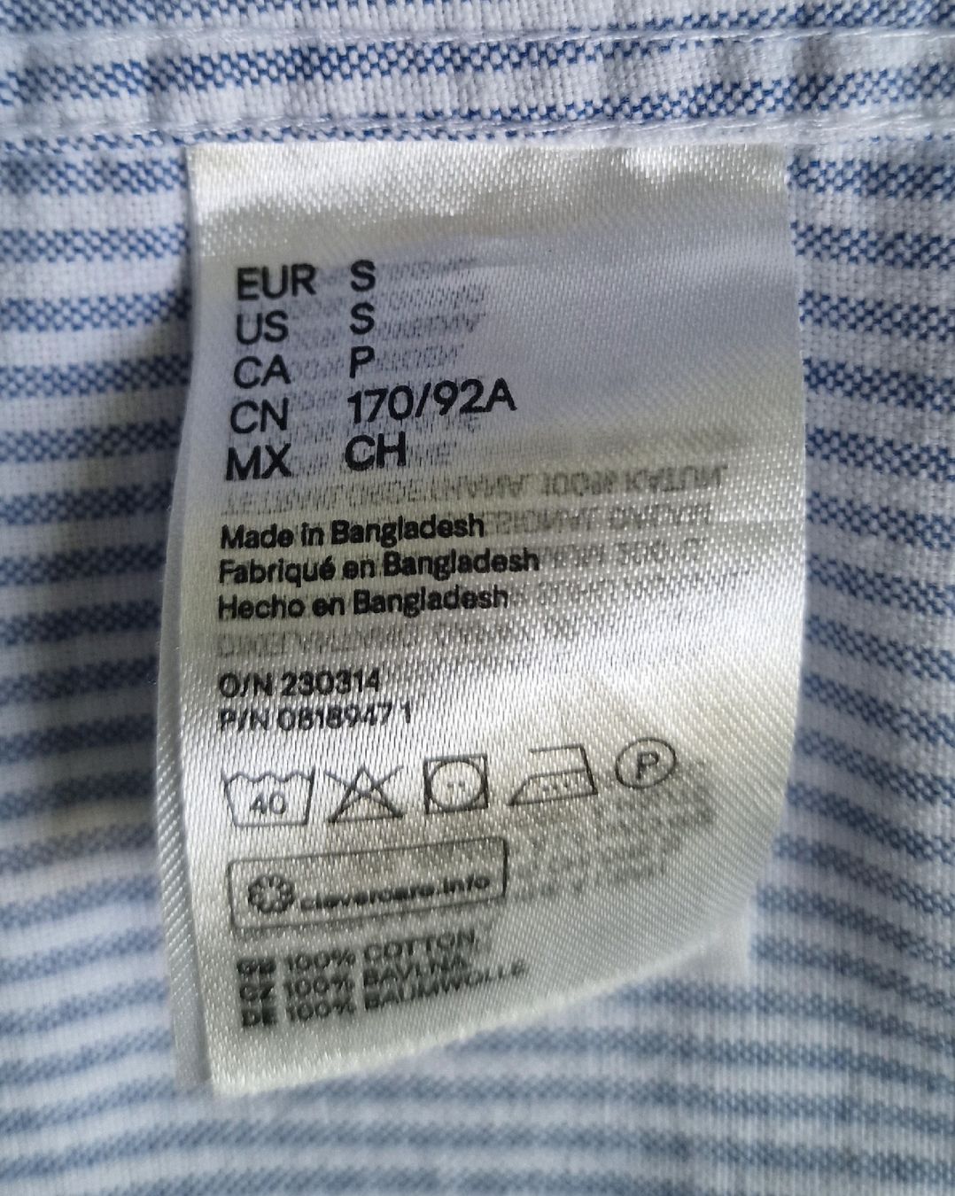 Camicie: Camicia a righe blu taglia S L.O.G.G. REGULAR FIT – Usato da Volketswil venduto da agc_th5j 3
