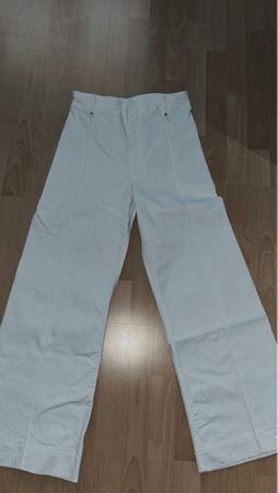 Pantalon blanc, taille haute
