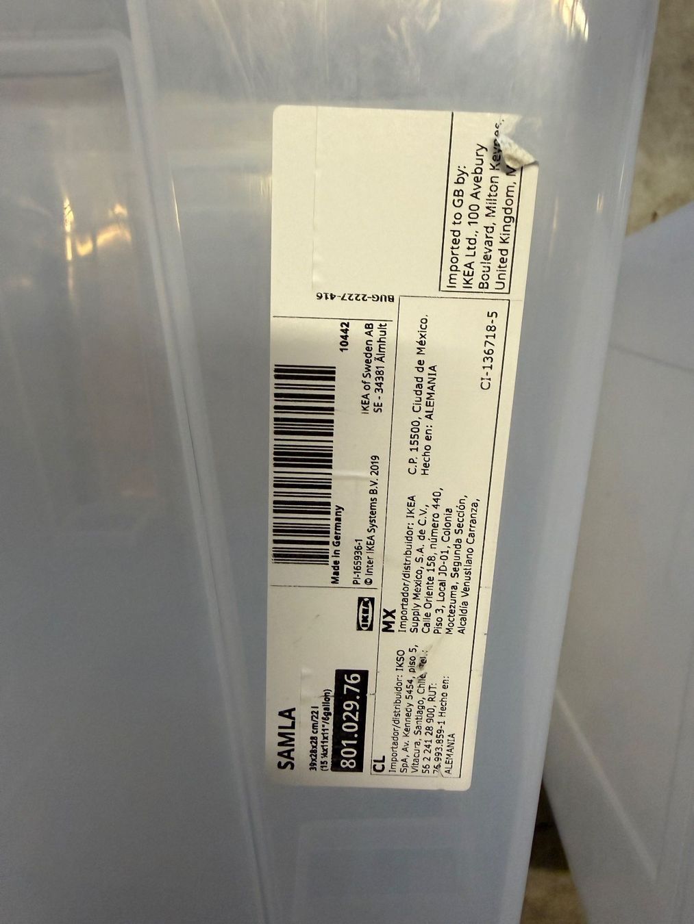 Ikea Contenitori & Simili: Ikea Samla Box 22l – Usato da Langenthal venduto da crossfiter 1