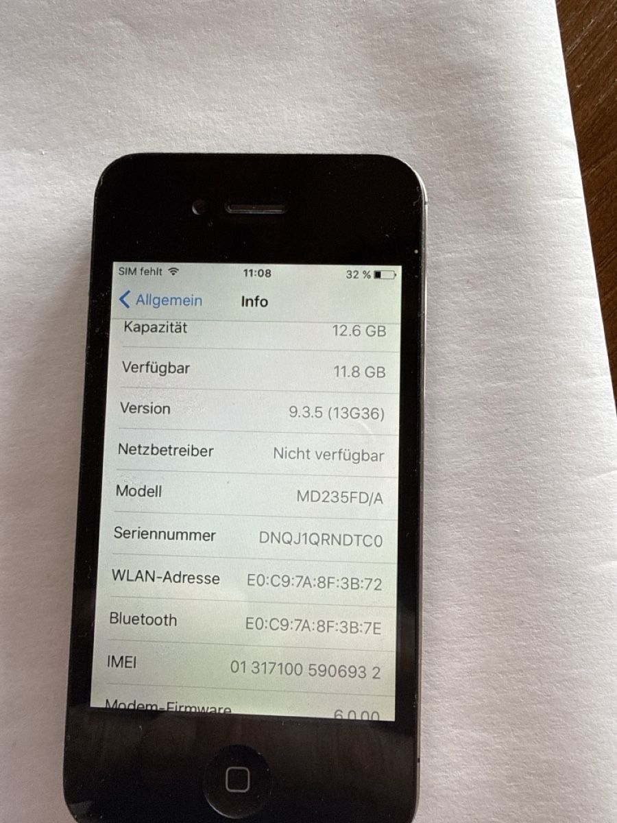 Apple Portables: iPhone 4s – D'occasion à Gerzensee par Mathu1 1