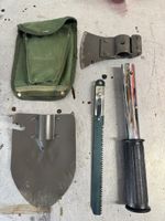 Schaufel Axt Säge mit Tasche 3-in-1 Camping Werkzeug