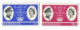 Briefmarken "Königin Elisabeth II". Barbados