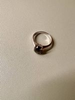 Silberring mit schwarzem Stein (Onyx)