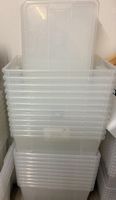 22× IKEA SAMLA Aufbewahrungsboxen 45 l inkl. Deckel – transp