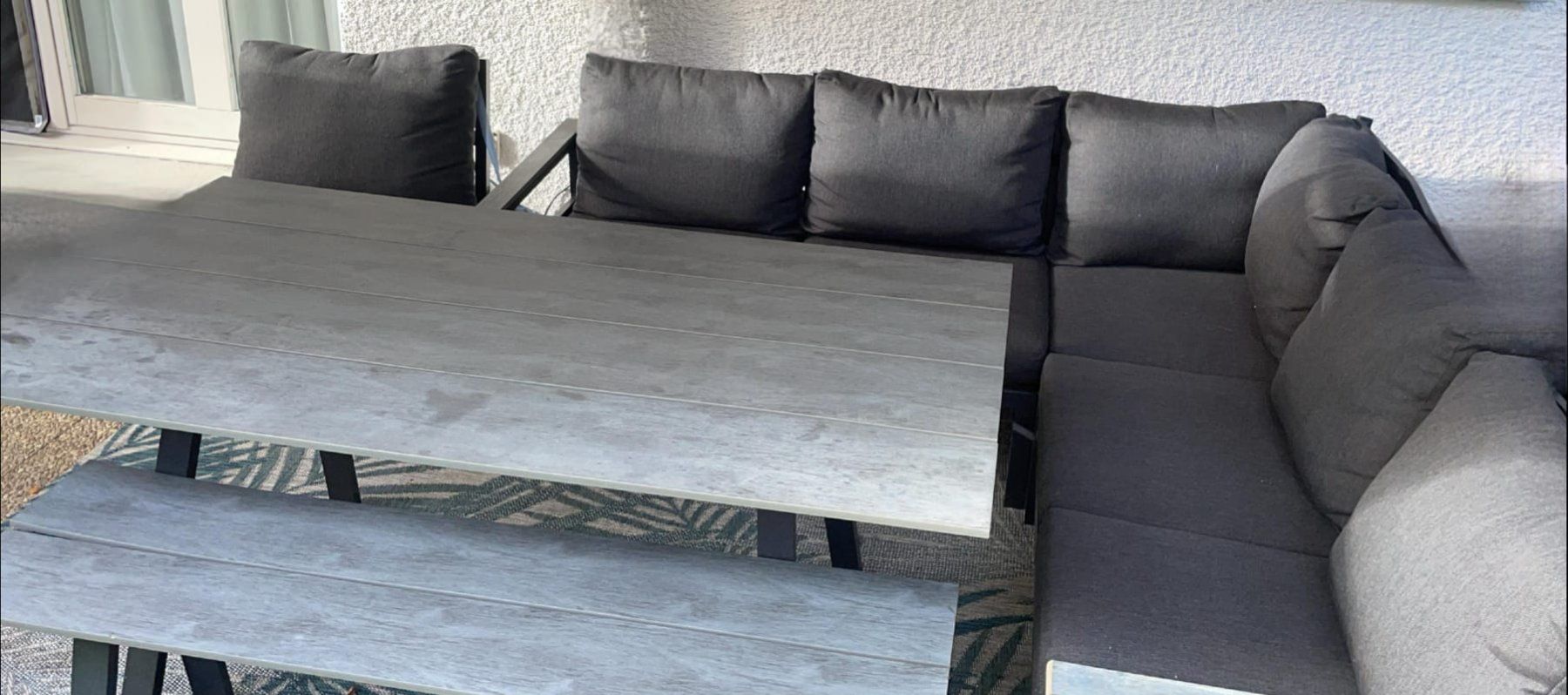 Set di tavolo e panche: Garten Ecklounge Moresco – Usato da Derendingen venduto da man_6jqm 1
