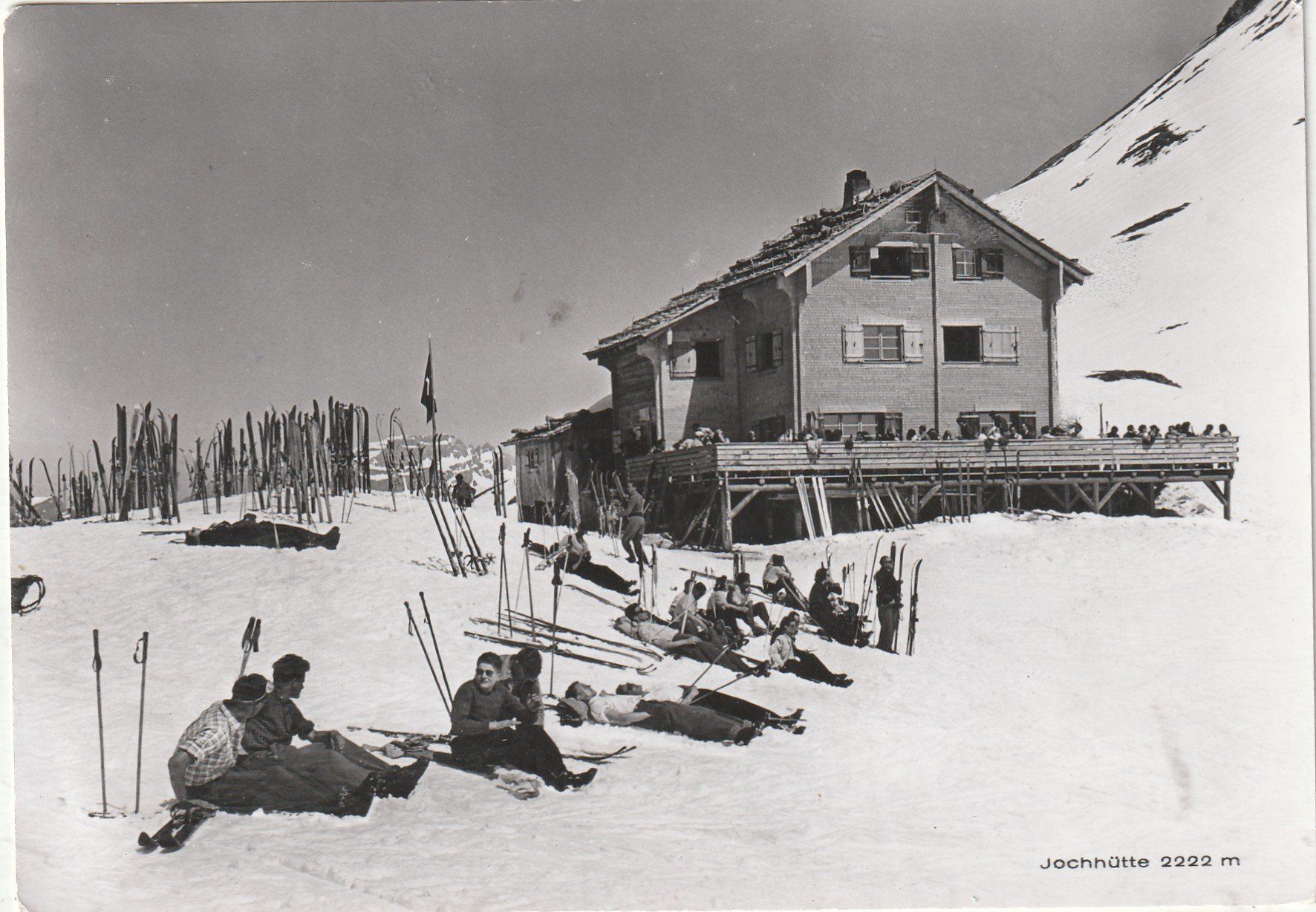 Cartes postales: Skipause am Jochhütte – D'occasion à Lumbrein par made02