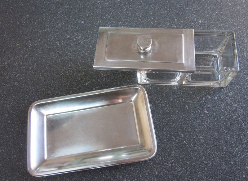Set di piatti: Art Deco Marmeladenset Glas mit Deckel Tablett Wellner vers. – Usato da Bischofszell venduto da raika 5