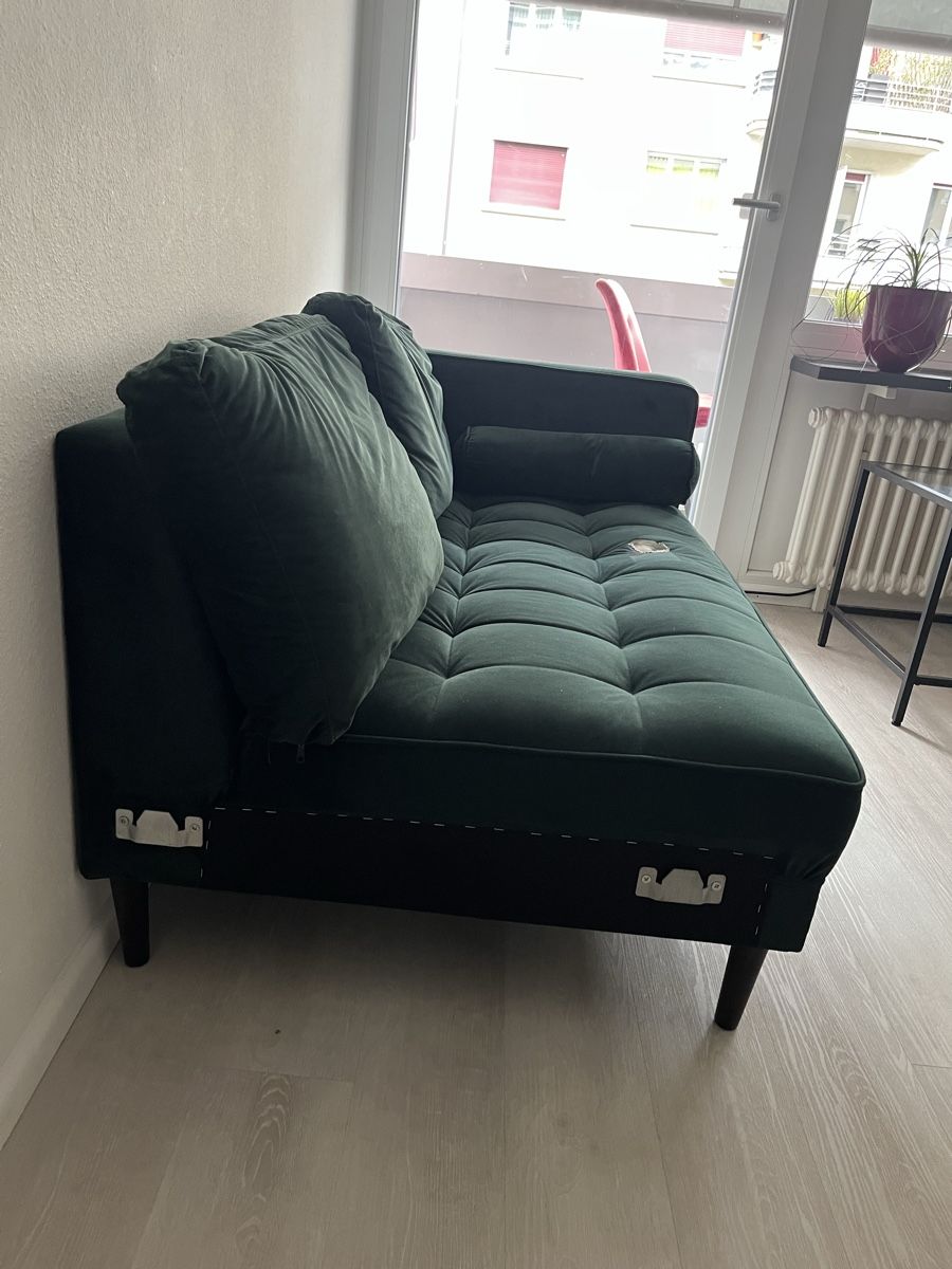 Divani: Sofa reklamiere Smaragd grün samt   – Usato da Basel venduto da lis_vd5v 4