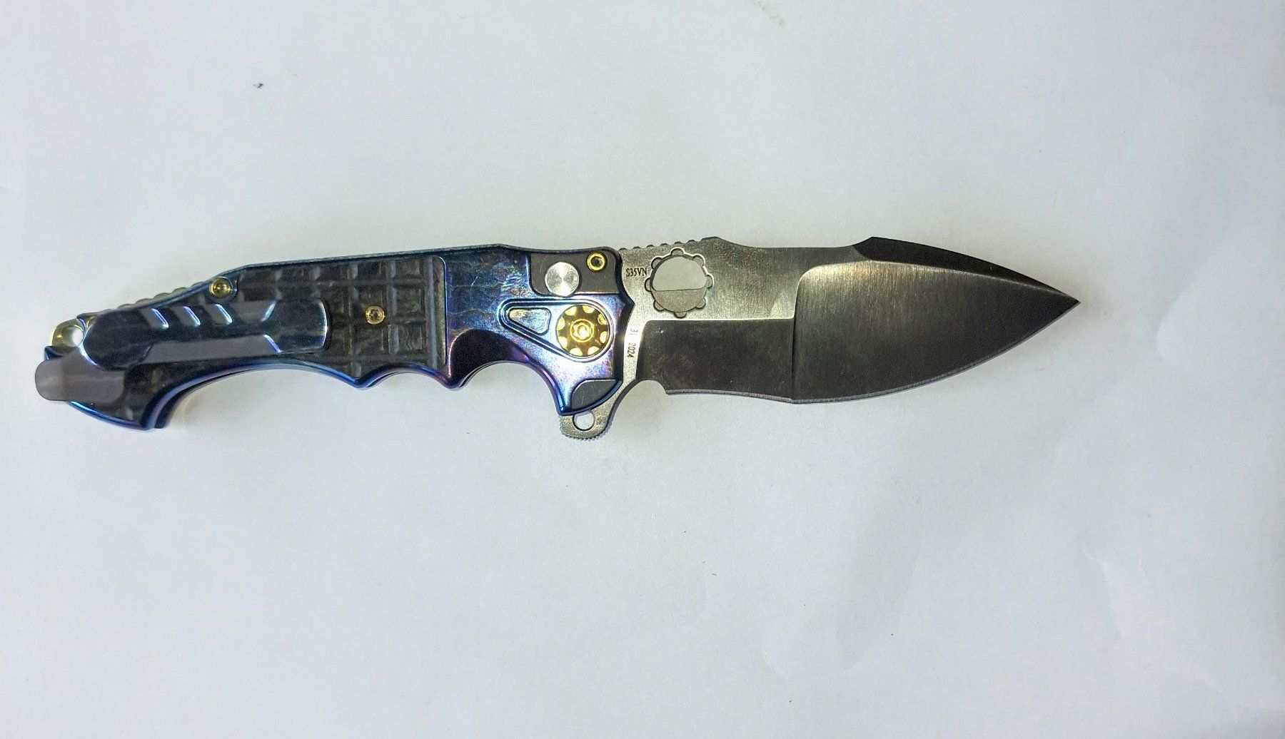 Coltelli tascabile: André De Villier Mini Alpha Acid Rain, – Nuovo e nell'imballaggio originale da Carouge GE venduto da dan_pv2t 2