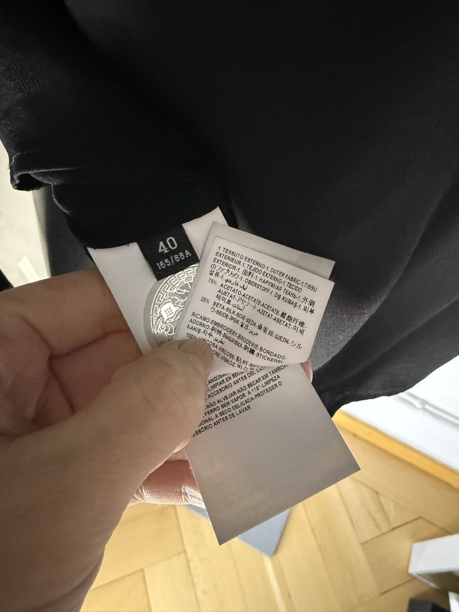 Versace Camicette: VERSACE IT40 PUSSY BOW BLOUSE SCHLUPFENBLUSE – Nuovo (secondo la descrizione) da Baden venduto da agora_newgeneration 5