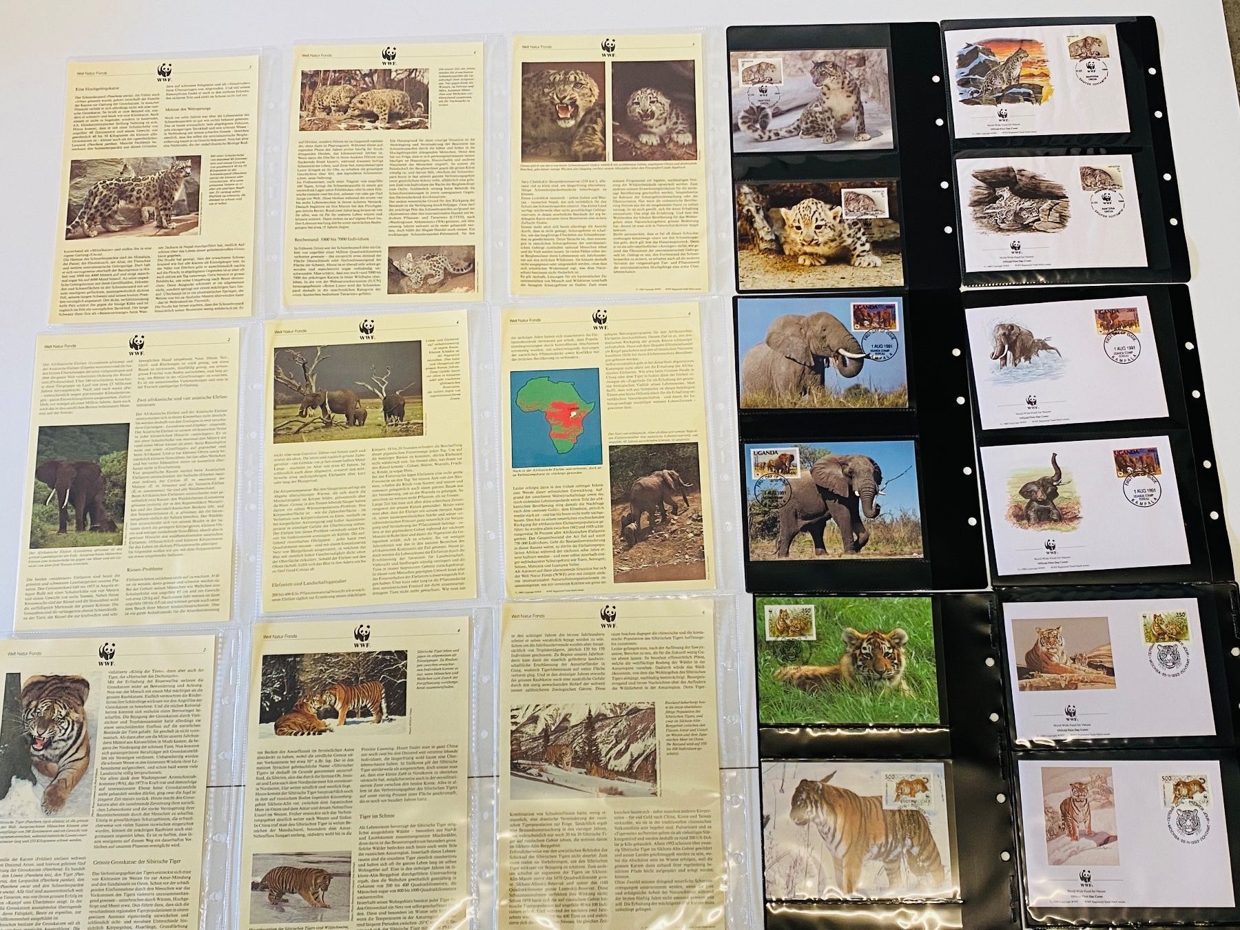 Tutti i francobolli: Sammlung 50 Seiten Tiger Leopard Elefant Eisbär Ziege – Nuovo (secondo la descrizione) da Müswangen venduto da buyin 6